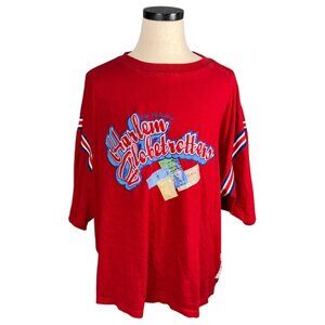 Harlem Globetrotters 1927 Red Graphic T-Shirt 3XL Platinum Fubu Mens Casual